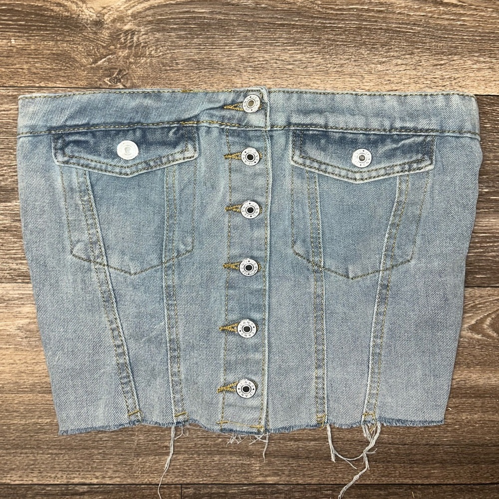 Denim Tube Top